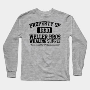 Property of Weller Brothers Black Distressed Long Sleeve T-Shirt